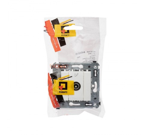 Розетка TV в стену, проходная, "Avanti", "Белое облако"  4400513  DKC