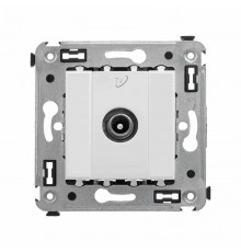 Розетка TV в стену, проходная, "Avanti", "Белое облако"  4400513  DKC