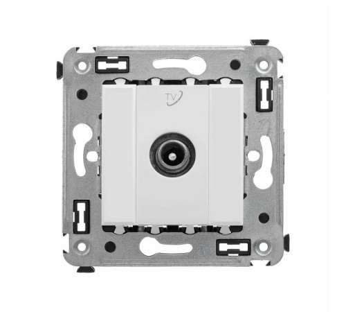 Розетка TV в стену, проходная, "Avanti", "Белое облако"  4400513  DKC