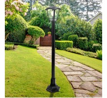 Светильник садово-парковый 6-гранный черный напольный 112см E27 IP44(У1) НТУ 07-40-004 "Валенсия 3" (60)  Б0051191  ЭРА