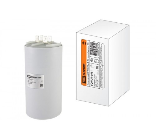 Конденсатор ДПС 450В, 75мкФ, 5%, плоский разъем  SQ0739-0031  TDM