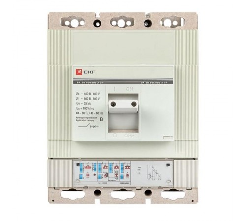 Выключатель автоматический ВА-99 800/800А 3P 35кА с электронным расцепителем EKF PROxima  mccb99-800-800e  EKF