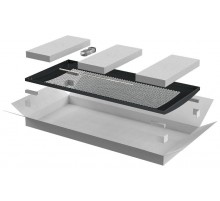 LINEA E Дверь перфорированная 600мм шкафа 42U чер.  LE05-42U6X-DP  ITK