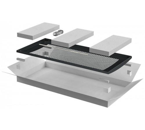 LINEA E Дверь перфорированная 600мм шкафа 47U чер.  LE05-47U6X-DP  ITK