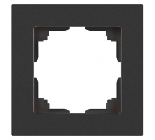 Рамка для розеток и выключателей Intro Accent 6-501-07 на 1 пост, СУ, графит  Б0063756  Intro