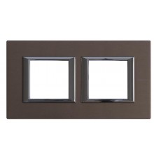 Рамка 2х2П 71мм горизонтальная Бронза Axolute  HA4802M2HBR  Legrand