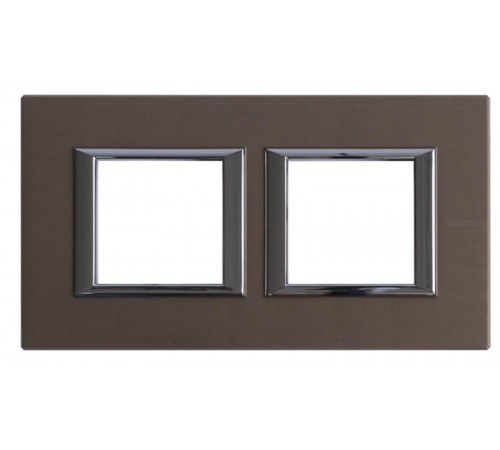 Рамка 2х2П 71мм горизонтальная Бронза Axolute  HA4802M2HBR  Legrand