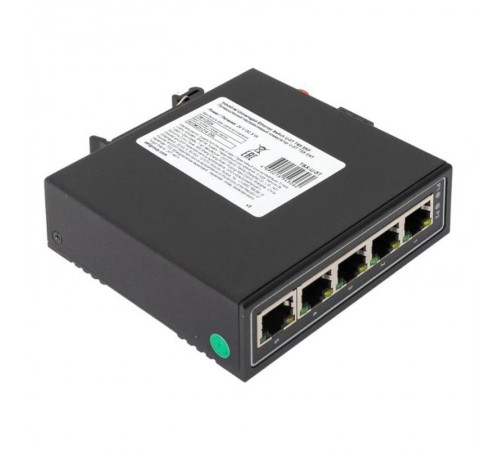 Промышленный неуправляемый коммутатор U-5T, 5 портов 10/100Base-T(X) RJ45, монтаж на динрейку TSX TSX-U-5TEKF
