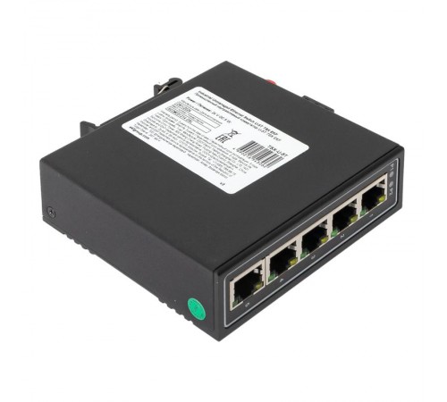 Промышленный неуправляемый коммутатор U-5T, 5 портов 10/100Base-T(X) RJ45, монтаж на динрейку TSX TSX-U-5TEKF