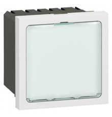 Световое табло с подсветкой белыми светодиодами - Программа Mosaic - 2 модуля - белое  078520  Legrand