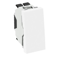Переключатель одноклавишный 1-полюсный 10A 250В 0,5 модуля Modul45, 45х22,5 мм белый  6120920  OBO Bettermann