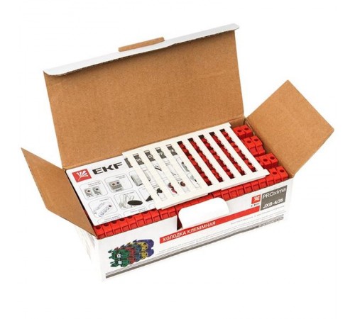 Колодка клеммная JXB-4/35 красная EKF PROxima  plc-jxb-4/35r  EKF