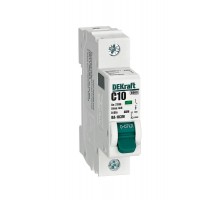 Выключатель автоматический без теплозащиты однополюсный ВА-103М 1P 10А характеристика C 6кА  12501DEK  Dekraft