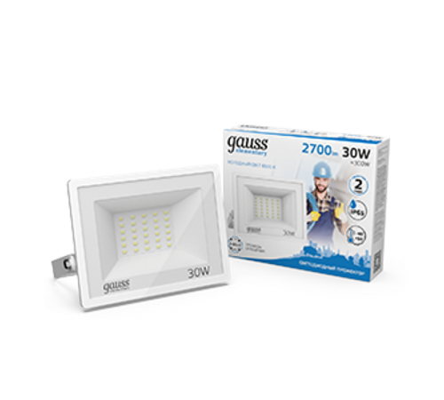 Прожектор светодиодный LED 30W 2100lm IP65 6500К белый  613120330  Gauss