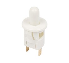 Выключатель-кнопка 250V 2.5А (2с) ON-(OFF) Б/Фикс белый (мебельная)  36-3021  REXANT