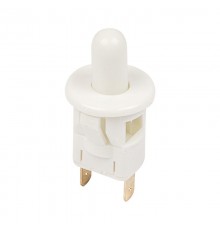 Выключатель-кнопка 250V 2.5А (2с) ON-(OFF) Б/Фикс белый (мебельная)  36-3021  REXANT