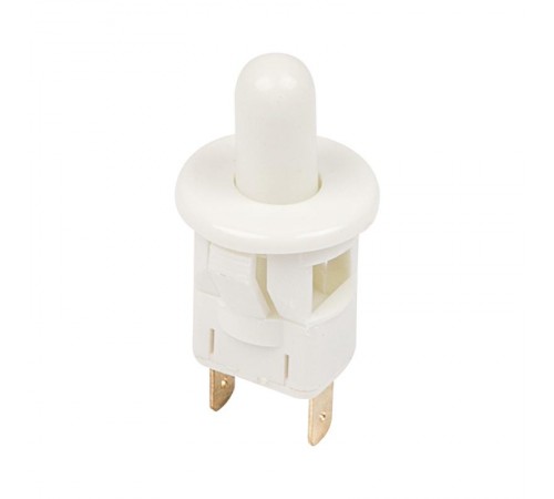 Выключатель-кнопка 250V 2.5А (2с) ON-(OFF) Б/Фикс белый (мебельная)  36-3021  REXANT