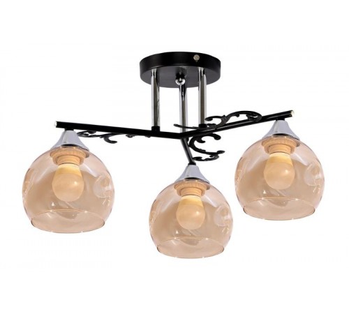 Светильник 11277В-2/3 черн.хром (Плафон 8425) НПБ 01-3х60-209 Е27  1005404863  Элетех