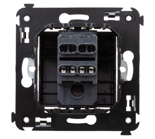 Инвертор (промежуточный переключатель) одноклавишный в стену, "Avanti", "Черный матовый"  4412123  DKC