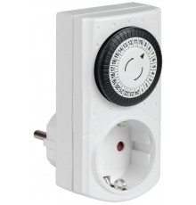 РТМ-1 Розетка-таймер механ. 30мин 24ч 48on/off 16А IP20  ERT-20-1-16-S-30-0-20-K01  IEK
