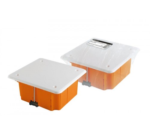 Коробка распределительная с/у 92х92х45мм, крышка, пл. лапки, IP20, инд. штрихкод,  SQ1403-1022  TDM