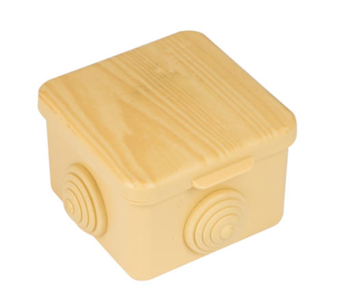 Коробка распределительная КМР-030-036 пылевлагозащитная, 4 мембранных ввода (65х65х45) светлое дерево EKF PROxima  plc-kmr2-030-036-s  EKF