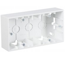 Simon 15 Белый Монтажная коробка для накладного монтажа, 2 поста  1590752-030  Simon