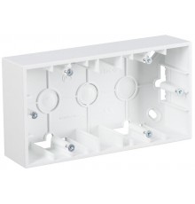 Simon 15 Белый Монтажная коробка для накладного монтажа, 2 поста  1590752-030  Simon