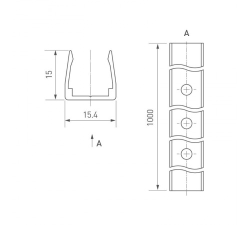 Профиль ARL-MOONLIGHT-1213-1000 CLEAR (arlight, Пластик)  032577  Arlight