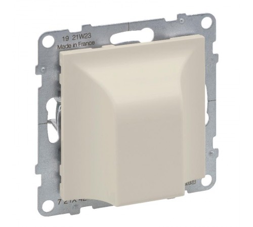 SUNO Вывод кабеля с лицевой панелью. Без клемм. Цвет "Слоновая кость"  721242  Legrand