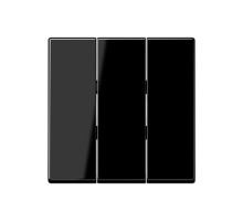 Тройная клавиша для балансирных механизмов выключателей (кнопок); термопласт; черный; A500  A593BFSW  Jung