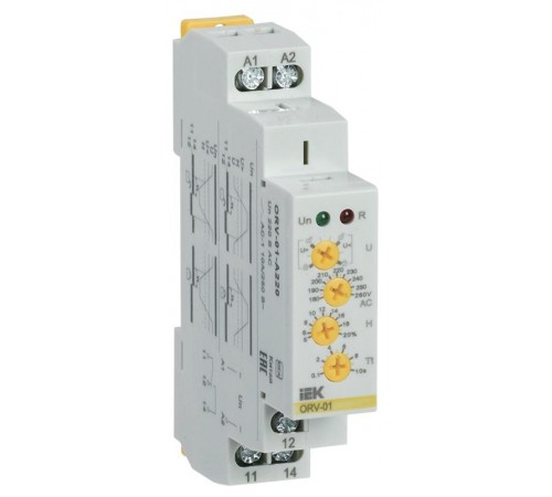 Реле напряжения ORV. 1ф 220 В AC  ORV-01-A220  IEK