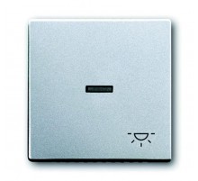 Клавиша для мех. 1-кл.выкл./перекл./кнопки, с символом "СВЕТ", серия solo/future, цвет серебристо-алюминиевый  1751-0-2951   2CKA001751A2951  ABB