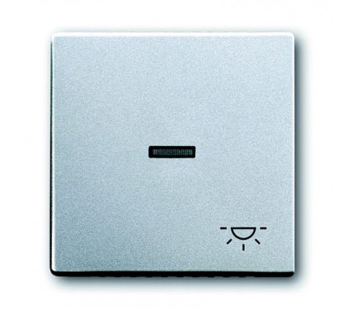 Клавиша для мех. 1-кл.выкл./перекл./кнопки, с символом "СВЕТ", серия solo/future, цвет серебристо-алюминиевый  1751-0-2951   2CKA001751A2951  ABB