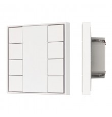 INTELLIGENT ARLIGHT Кнопочная панель KNX-301-22-8-SH-IN White (BUS, Frame) (IARL, IP20 Пластик, 3 года)  037723  Arlight