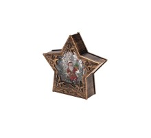 Светильник декоративный Звезда с эффектом снегопада и подсветкой, 15х4,2х14,3см, теплый белый  501-182  NEON-NIGHT