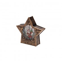 Светильник декоративный Звезда с эффектом снегопада и подсветкой, 15х4,2х14,3см, теплый белый  501-182  NEON-NIGHT