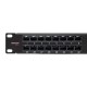 Патч-панель высокой плотности TERACOM PRO 19'' Cat.5E 1U неэкранированная UTP 48 портов RJ-45 Dual IDC с органайзером  TRP-PPNL-5EUTP-C1U48  EKF