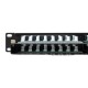 Патч-панель высокой плотности TERACOM PRO 19'' Cat.5E 1U неэкранированная UTP 48 портов RJ-45 Dual IDC с органайзером  TRP-PPNL-5EUTP-C1U48  EKF