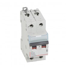 Выключатель автоматический двухполюсный DX3 10000 10А B 16кА  408940  Legrand