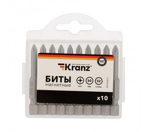 Бита PH1х50 мм для шуруповерта (упак. 10 шт.)  KR-92-0413  Kranz