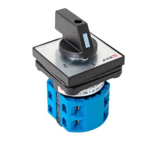 Переключатель кулачковый ПК-1-52 25А 2P "1-2" IP65  pk-1-52-25-65  EKF