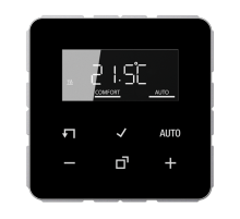 Комнатный контроллер с дисплеем "стандарт"(механизм+накладка); черный; CD500  TRDCD1790SW  Jung