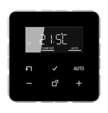 Комнатный контроллер с дисплеем "стандарт"(механизм+накладка); черный; CD500  TRDCD1790SW  Jung