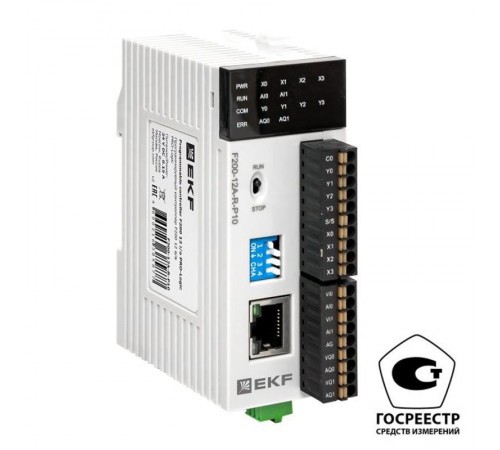 Контроллер программируемый F200 12 в/в PRO-Logic (с поверкой)  F200-12A-R-P10-V  EKF