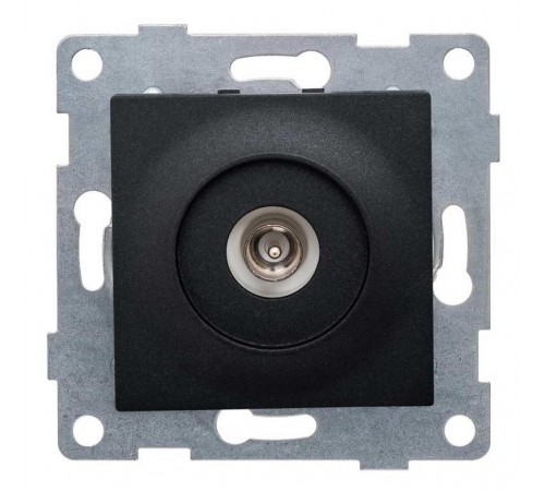 Ugra Механизм антенной розетки, одинарная, СУ, графит  С11А1-010  GUSI Electric