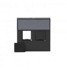 Накладка для 2хRJ45, Impressivo, антрацит  1819-81   2TKA000605G1  ABB