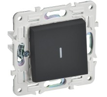 SKANDY Выключатель 1-клавишный с индикацией 10А SK-V07G графит  SK-V10-1-10-K53  IEK