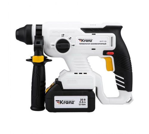 Перфоратор аккумуляторный, SDS-plus, 2,2Дж, 1х4Ач, в кейсе  KR-PT-120  Kranz