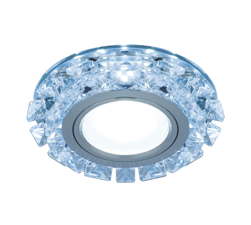 Светильник точечный встраиваемый Backlight BL050 Кругл. Кристалл/Хром, Gu5.3, LED 4100K  BL050  Gauss